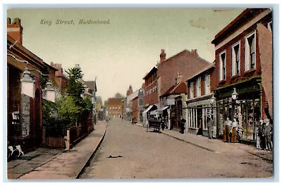 C1910 View Of King Street Maidenhead Market Town Berkshire England Postcard • £14.58