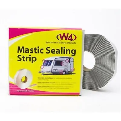 W4 Caravan Motorhome Mastic Sealing Strip 19mm X 5m X 2.5mm Sealant Tape White • £11.90