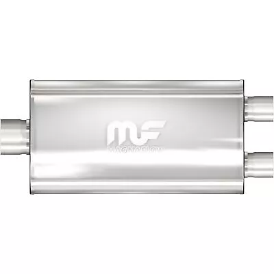 MagnaFlow Exhaust Products Stainless Muffler Single 2.5in In Dual 2.25in Out • $213.64
