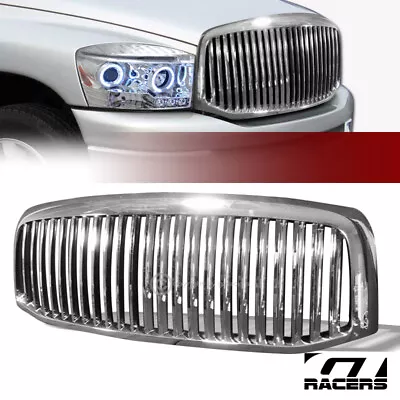 For 2006-2008 Ram 1500 2500 3500 Chrome Vertical Front Bumper Hood Grill Grille • $107