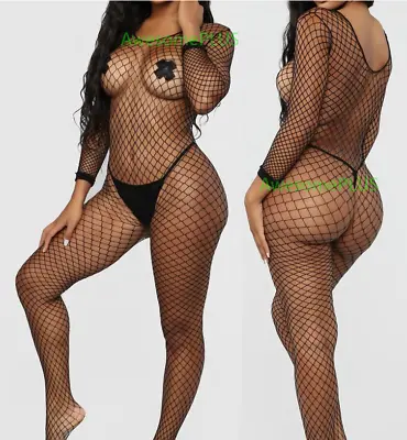 Sexy Bodystocking Lingerie Stockings Fishnet Sleepwear Nightwear Lace Bodysuit • $9.87