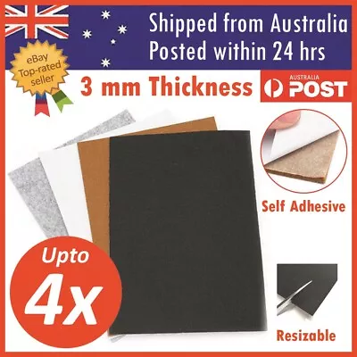 $2.95 • Buy Felt Pad Sheet Furniture Floor Protector Pads Self Adhesive 3mm A4 Sheet