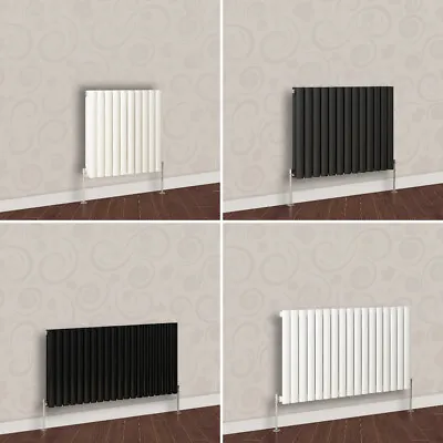 Horizontal Designer Radiator Oval Column Panel Rad Modern Central Heating UK New • £45.95