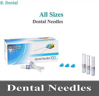 Plastic Hub Disposable Dental Needles 27G Long Plastic 100/bx Mark3 #16304 1  • $17.99