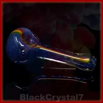 3.5 In Handmade Mini Pocket Straight Dark Blue Tobacco Smoking Bowl Glass Pipes • $11.99