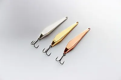 320 ICE FISHING SPOON From SHARK Galvanic 70mm VMC Maruto Hooks Galvanic • $4.73