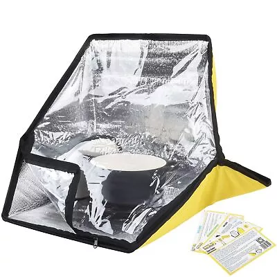 Portable Outdoor Camping Sun Oven Solar Heating Cooker Foldable High Efficiency • $86.12