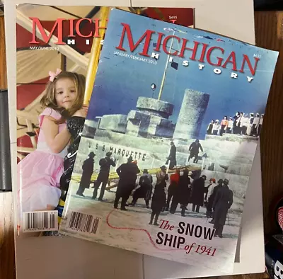 Mixed Lot Of 12 Michigan History Historical Society Magazines 2003-2011 • $19.99