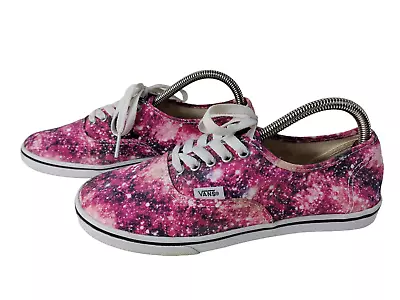 Unisex Vans Uk 5 Eu 38 Pink Purple Galaxy Lace Up Pumps Sneakers Trainers Shoes • £13.59