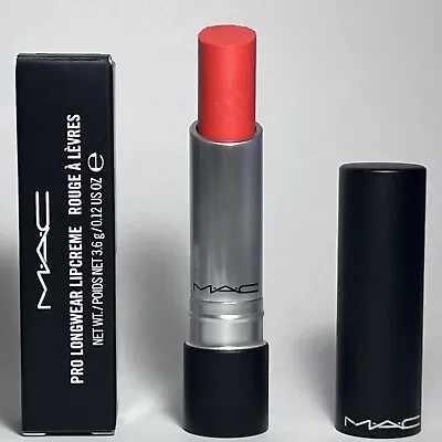 BNIB MAC *BOOYAH!!!* Pro Longwear Lipcreme ~ Bright Orange ~ Limited Edition • $24