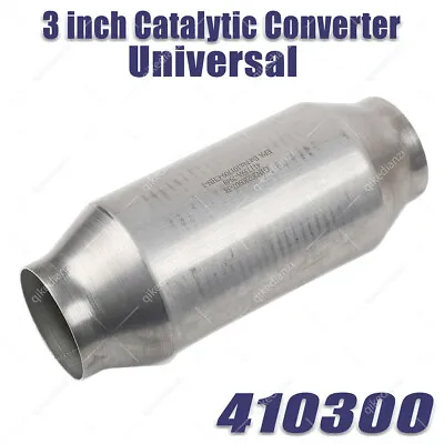 3 Inch Catalytic Converter Universal In/Out High Flow Stainless Steel Weld On • $19
