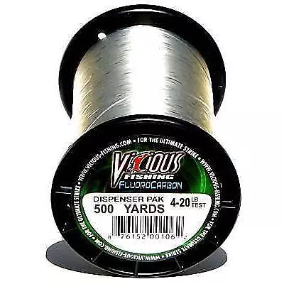 Vicious Fishing 100% Fluorocarbon 500 Yards Clear • $31.63