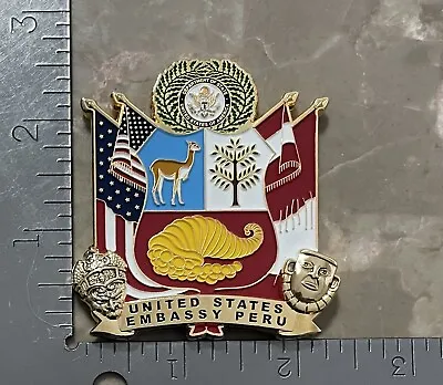 US Embassy MSG DET Marine Security Guard Lima Peru Challenge Coin • $150