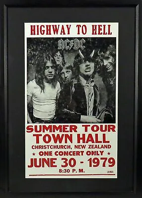 $149 • Buy AC/DC Highway To Hell Framed Concert Poster (Engraved Series)