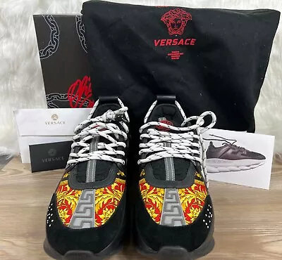 Versace Chain Reaction Men's Sneaker EU Size 42 Us Size 9 • $607.45