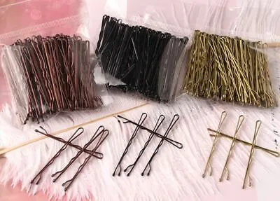 £3.49 • Buy 50PCS Strong Metal Large 6CM Waved Bobby Pin Hair Grips Clips Slides