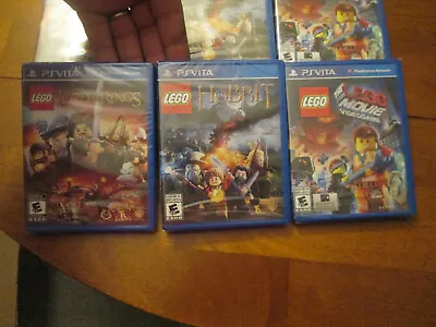 LEGO LORD OF THE RING + MOVIE VIDEOGAME & HOBBIT PS VITA Sony PSVITA LOT SET NEW • $81.21