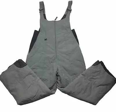 HEAD Mens Size Medium Bib Overalls Insulated Pants Snow Ski Gray • $18.99