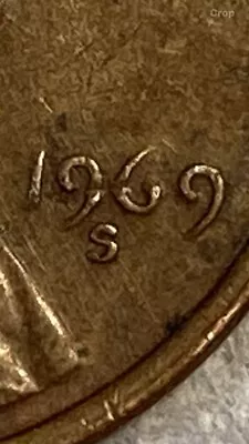 1969 S Lincoln Penny Doubled Die Obverse Floating Roof  • $200