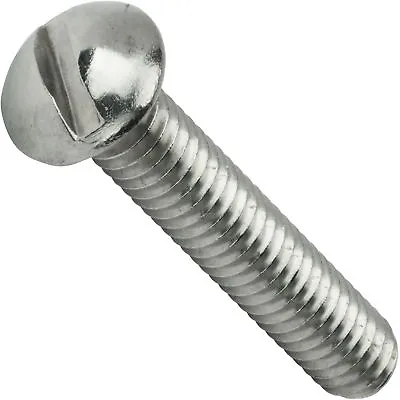 8-32 Round Head Machine Screws Slotted Drive Stainless Steel All Lengths • $10.34