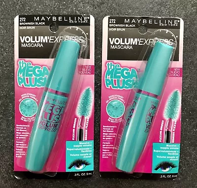 Maybelline Mascara Volume Express Brownish Black 272 The Mega Plush • $11.95