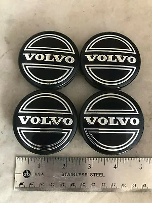 SET Of 4 Volvo V90 S40 S60 S80 XC60 Black Wheel Center Hub Cover Cap OE 30666913 • $24