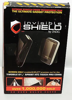 Invisible Shield By ZAGG Extreme Scratch Proof Transparent Shield Best Ever NIP  • $5.99