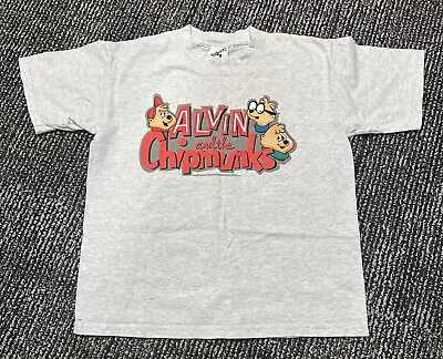 Vintage 90s Alvin And The Chipmunks T-shirt Child  Size L Fits A Women Size S • $39