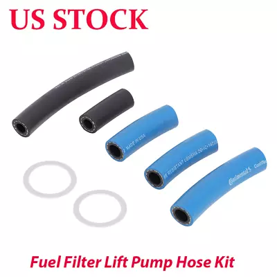 Engine Fuel Filter Lift Pump Hose For 94-97 Ford F250/350 7.3 Diesel • $9.99