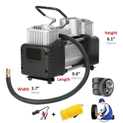 Portable Car Tyre Auto Tire Inflator Pump Air Compressor • $44.10