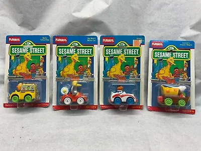 Vintage Playskool Sesame Street DIECAST Cars BERT’S -BIG BIRD - ERNIE-GROVER MOC • $27