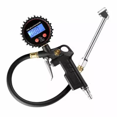 Digital Tire Inflator W/ Pressure Gauge Air Chuck 250 PSI For Truck Car Bike RV • $22.99