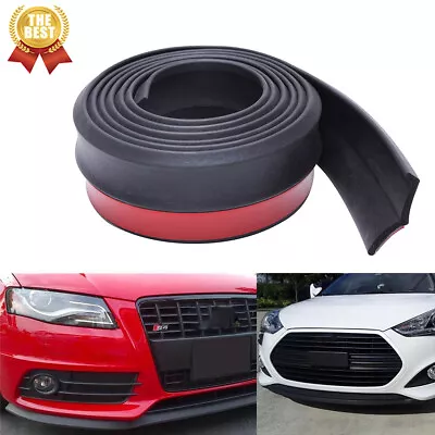 2.5M Car Front Bumper Lip Splitter Spoiler Body Kit Protector Rubber Universal • $20.56