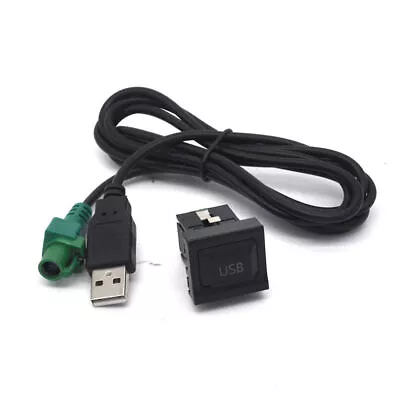 USB Cable Socket For VW Golf Jetta Mk5 Mk6 R32 Port Factory Adaptor Aftermarket • $13.37