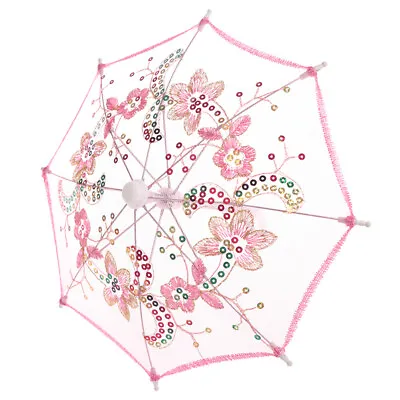 $6.23 • Buy Mini Kids Chinese Vintage Handmade Lace Embroidered Umbrella Dance Wedding  WENH