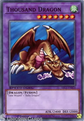 SBC1-ENB24 Thousand Dragon :: Common 1st Edition YuGiOh Card • £0.99