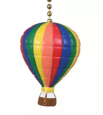 Hot Air Balloon Blue Green Yellow Red Ceiling Fan Or Light Pull • $12.99