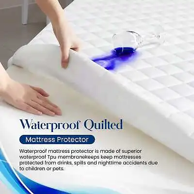 £12.97 • Buy Extra Deep Quilted Waterproof Matress Mattress Protector Fitted Bed Cover