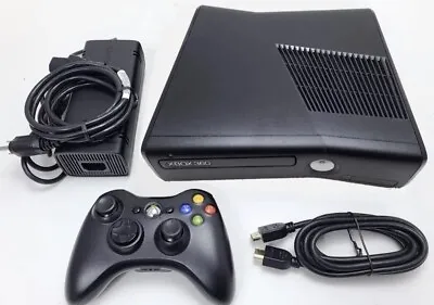 $124.99 • Buy Xbox 360 Slim Matte 250GB Console With Controller & Cables