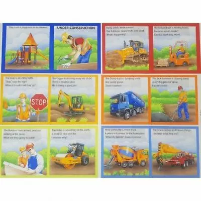 Under Construction Childrens Cotton Quilting Fabric Book Panel • $24.95