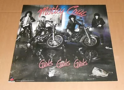 Motley Crue Girls Girls Girls Promo 1987 Original Poster 24x24 • $98.95