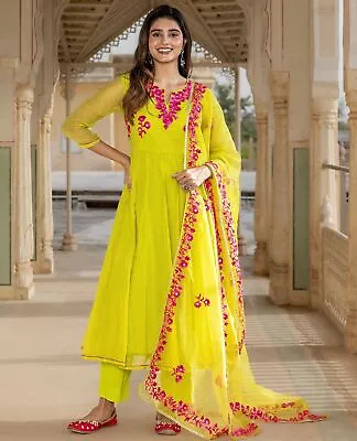 Women Designer Salwar Suit Party Wear Bollywood Kurta Pant Dupatta Set Clothes • $107.45