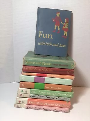Lot Of 10 Vintage Basic School Readers Dick/Jane New Friends Guess Who ++ • $59.95