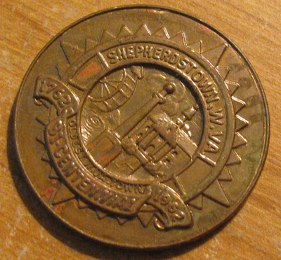$6 • Buy W. Va. Centennial Tokens (1863-1963) And Shepherdstown Bicentennial Medal