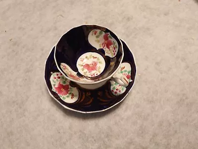 £7.50 • Buy Beautiful Victorian Floral Welsh Gaudy Cup & Saucer  C.1840 (235)