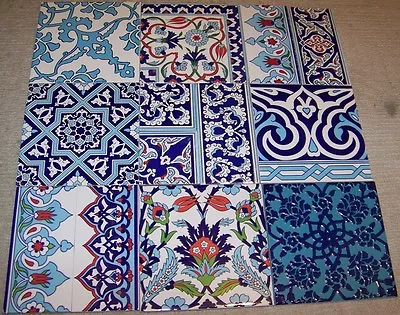 9 Square Foot Turkish Defective Ceramic Tiles For Mosaic Projects • $17.46