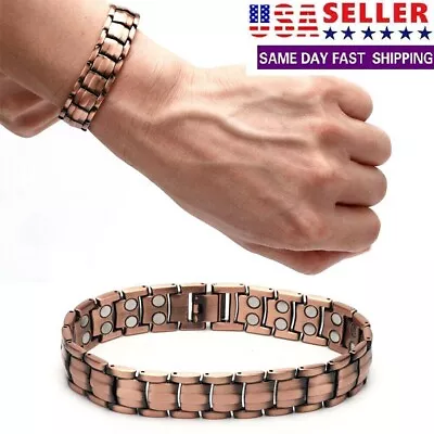 Copper Magnetic Bracelet Arthritis Pain Relief Relieve Carpal Tunnel Bracelet • $6.89