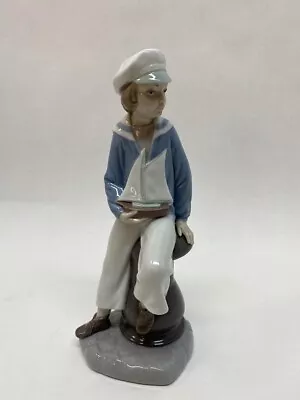 Lladro Boy With Yacht Figurine # 4810 EUC • $99.99