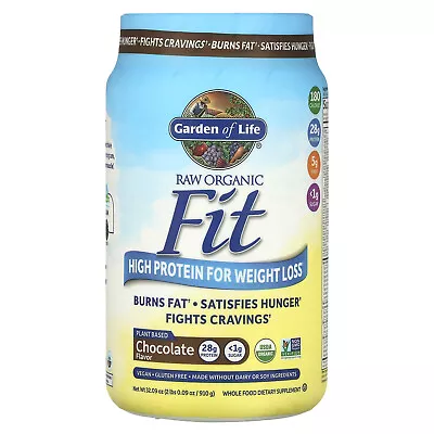 RAW Organic Fit High Protein For Weight Loss Chocolate 32.09 Oz (910 G) • $46.19