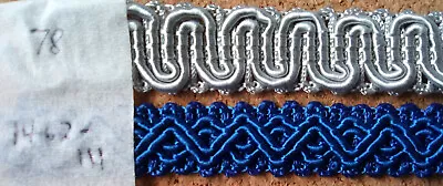 Vintage Scroll Gimp {Sample Card} Braid Trim For Upholstery Costume Furnishings • $2